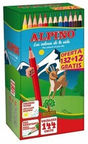 Lápis de Cores Alpino Festival 144 Unidades