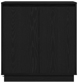 Aparador vidaXL com LED em Carvalho Preto 71x34,5x75 cm em Madeira Eng