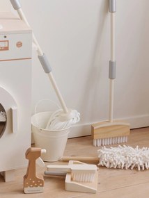 Grande conjunto de limpeza em madeira FSC®  branco