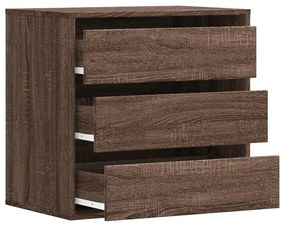 Cómoda com 3 Gavetas - 60x41x58 cm - derivados de madeira - carvalho c