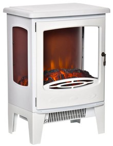 Lareira Elétrica "Porto" – 900W/1800W – 39x26x54,8 cm – Branca – Efeit