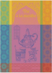 Panos de cozinha jacquard The Menthe Rose, conjunto de 4