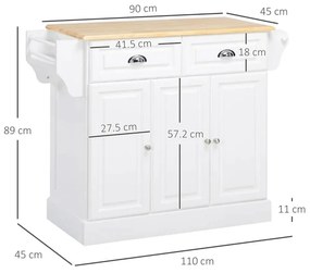 Ilha de Cozinha Delvini - Design Contemporâneo