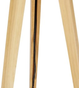 Lâmpada de pé rústico tripé de madeira natural - TRIPOD Classic Rústico