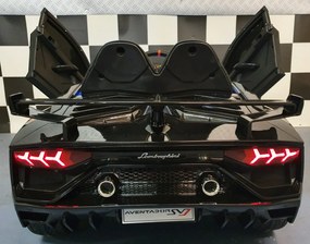 CARRO BATERIA  INFANTIL LAMBORGHINI AVENTADOR 12VOLT PRETO METALIZADO