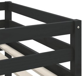 Cama alta p/ criança c/ cortinas 80x200 cm pinho maciço rosa
