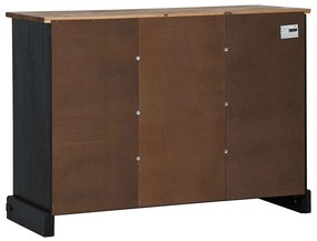 Aparador HALDEN 2 portas de correr 112x40x80 cm Madeira maciça
