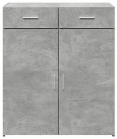 Aparador 80x42,5x93 cm derivados de madeira cinzento cimento
