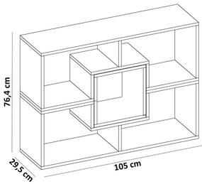 Estante Beled – Branco – 105x76,4x29,5 cm