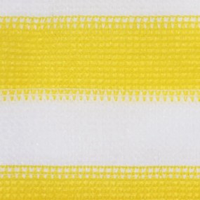 Tela de varanda 120x500 cm PEAD amarelo e branco