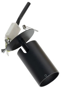 Foco embutido moderno preto GU10 50mm - Chels