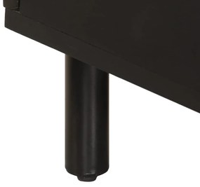Mesa de centro 80x50x40 cm madeira de mangueira maciça preto