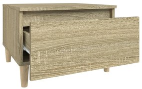 Mesa de apoio 50x46x35 cm derivados de madeira carvalho sonoma