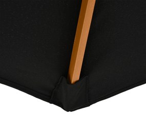 Chapéu de Sol de Jardim Ø300x250cm com Sistema de Polia Teto Ventilado