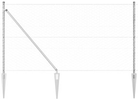 Cerca Hexagonal vidaXL 1.4x25 m Aço Galvanizado