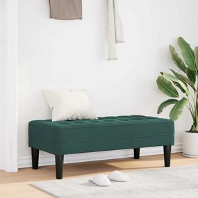 vidaXL Banco Verde Escuro 113x57x39 cm Veludo
