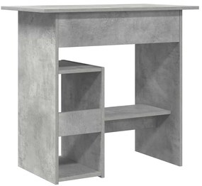 Secretária 80x45x74 cm derivados de madeira cinzento cimento