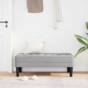Banco vidaXL Cinza Nuvem 113x57x39 cm Tecido