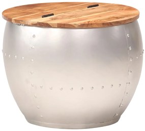 vidaXL Mesa de centro 53x43 cm madeira de acácia maciça
