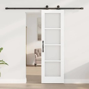 Porta Deslizante vidaXL com Conjunto de Ferragens