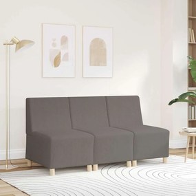 Poltrona sem braços 55 cm tecido corduroy cinzento-claro