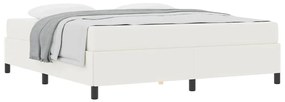 Estrutura da Cama Creme 180 x 200 cm Tecido de veludo côtelé