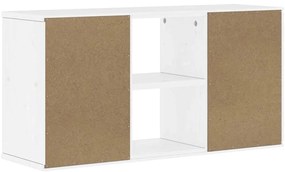 Armário para TV 79x24x40 cm Madeira maciça de pinho Branco
