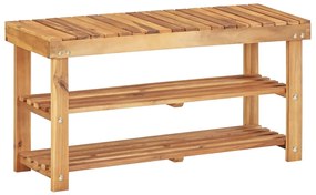45931 vidaXL Sapateira 90x32x46 cm madeira de acácia maciça