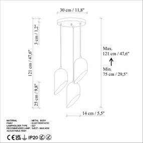 Candeeiro de Teto Kesık – Antiquation – Ø40 cm