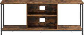 Móvel para televisão 147 x 40 x 50 cm castanho-preto