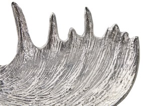Prato decorativo em metal prateado 35 cm CARTHAGE Beliani