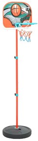 Conjunto jogo de basquetebol portátil ajustável 133-160 cm