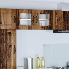 vidaXL Armário de Cozinha Kalmar 2 pcs Madeira antiga 40 x 31 x 40 cm