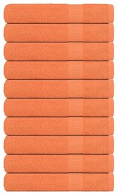 Toalhas 10 pcs 100x200 cm 360 gsm 100% algodão laranja