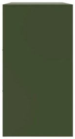 Aparador 99x39x73 cm aço verde azeitona