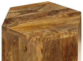 Conjunto de mesas de centro 3 pcs madeira de mangueira maciça