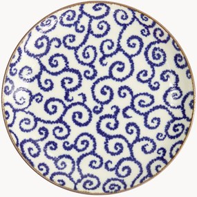 Pratos redondos de porcelana Ten Karakusa, conjunto de 4