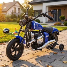 Mota elétrica para crianças 24V BMW R18, Rodas	ar bombeado Azul