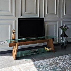 Móvel TV TV202 – Nogueira – 158 cm x 45 cm x 40 cm