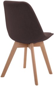 Cadeira de cozinha e sala de jantar Borneo V2 em tecido 48 x 84 x 55 cm Castanho
