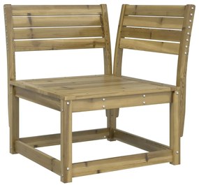 5 pcs conjunto de sofás para jardim madeira de pinho impregnada