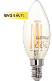 Lâmpada E14 (fino) Vela VALUE CLASSIC LED Regulável p/níveis 6.5W 2700K 806lm