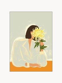 Arte de parede emoldurada The Crysanthemum