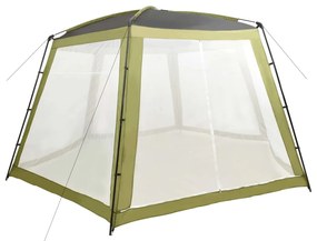 Tenda para piscina 590x520x250 cm tecido verde