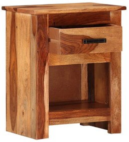 vidaXL Mesa de cabeceira 40x30x50 cm madeira maciça