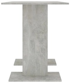 Mesa de jantar 110x60x75 cm derivados madeira cinzento cimento