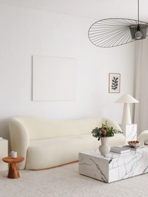 Sofá de 3 Lugares Slon – Branco – 225x75x88 cm