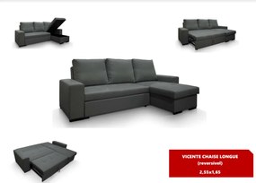 Chaiselongue Vicente (255cm | Com cama | Personalizável)