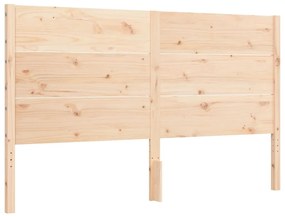 Cama sem colchão 160x200 cm madeira de pinho maciça