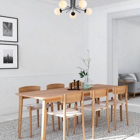 Candeeiro de Teto Daisy – Preto – Diâmetro 80 cm, Altura 34 cm